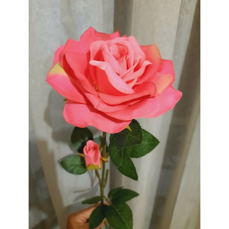 Bunga plastik mawar besar artificial-3