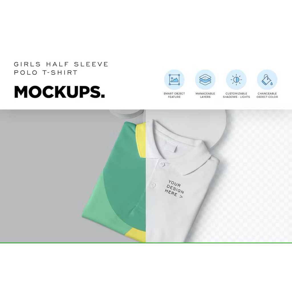 Girls Polo Shirt Mockups