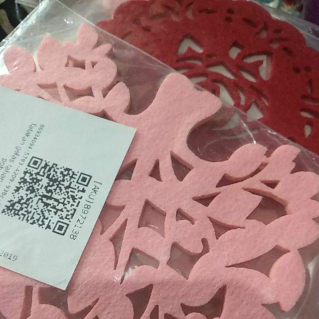 Tatakan Gelas Cangkir Mangkok Anti Panas Motif Pohon