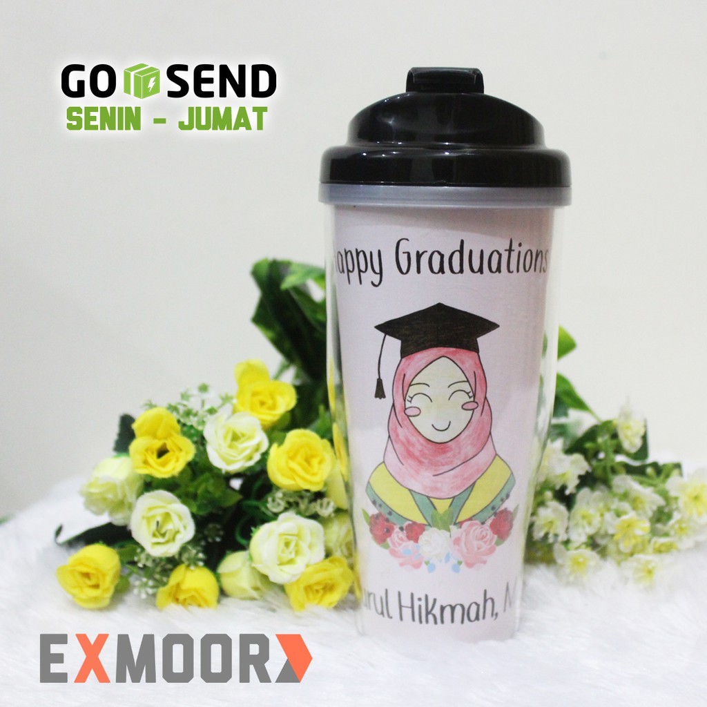 Kado Wisuda Tumbler Wisudawati Hijab