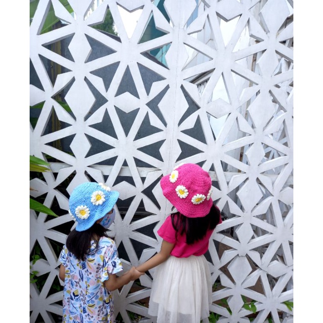 topi rajut korea / bucket hat korea / bucket hat rajut