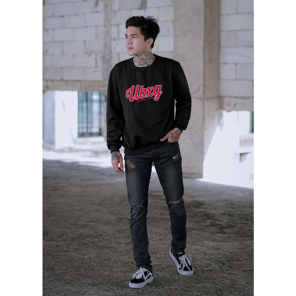 VINTAGE SOUL SWEATER UNBOXING HITAM//SWEATSHIRT CRAWNECK BORDIR ORIGINAL