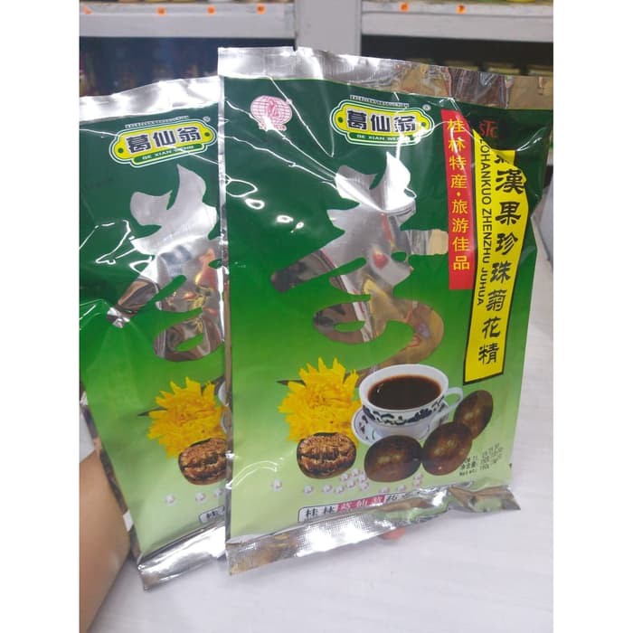 

GEXIANWENG LO HAN KUO ZHENZHU JUHUA / MINUMAN LOHANKUO DENGAN KRISANTEMUM 150 Gram