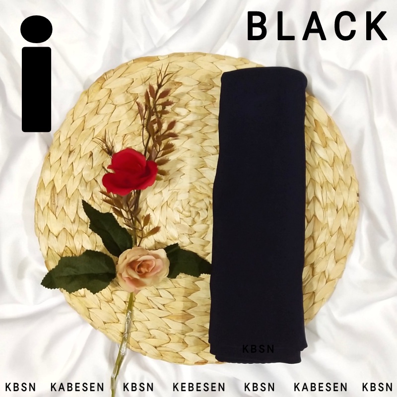 HIJAB L JERSEY PREMIUM NUTUP DADA PET TALI DEWASA- JILBAB KHIMAR KERUDUNG / READY GROSIR BPL TEEN BPL DEWASA BPL XL JUMBO JENIRA PAMELA FAMELY -kode KBSN 212  AO-AO-I-BLACK