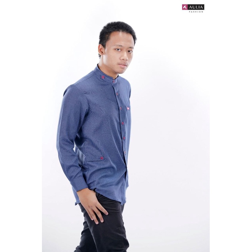 BAJU KOKO OEMAR NAVY/BAJU KOKO TRENDY/BAJU MUSLIM PRIA/BAJU KOKO REMAJA