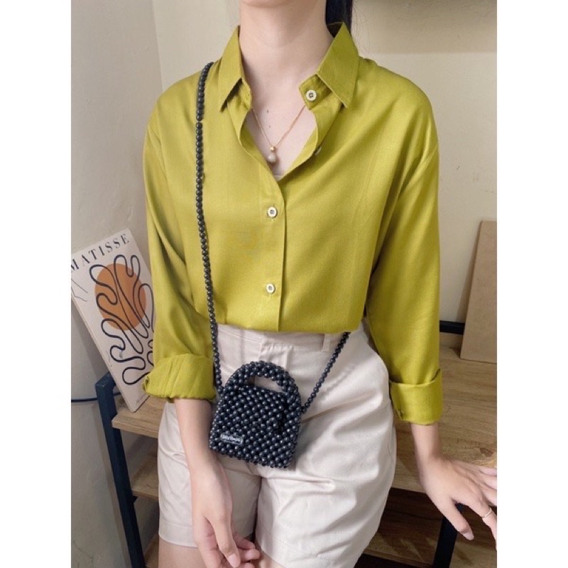 KEMEJA RAYON POLOS // BAJU KERJA // KEMEJA WANITA POLOS // KEMEJA PUTIH RAYON
