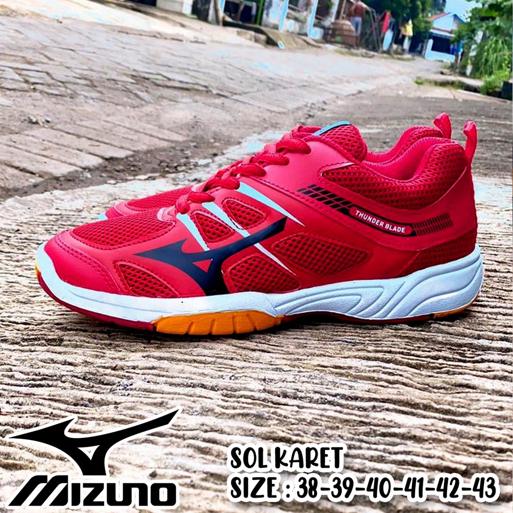 Sepatu Pria Olahraga Mizuno Thunders Sepatu Badminton Sepatu Olahraga Indoor Outdoor Pria Original