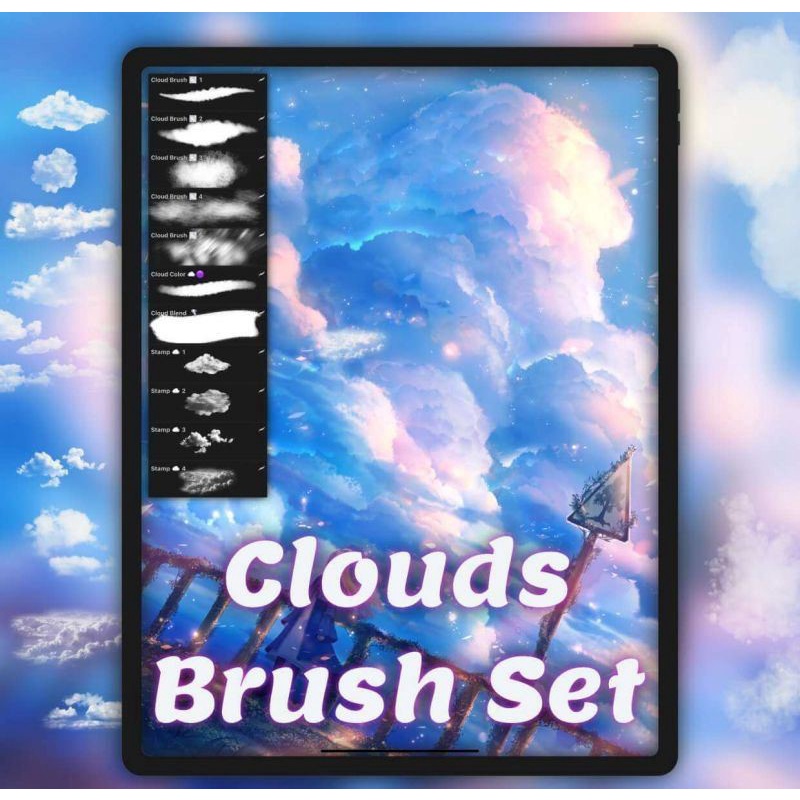 Procreate Brush - 40+ Clouds Brushset