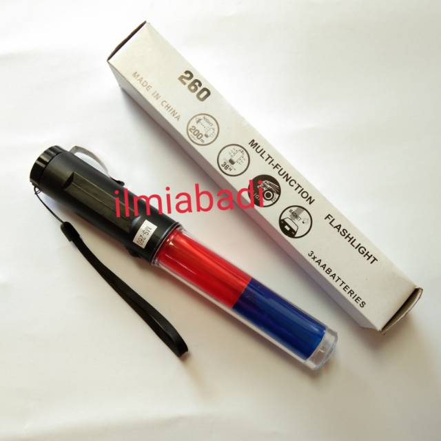 Tongkat polisi lalin / Senter polisi / Lampu LED parkir/touring multi funtion MIOSA MS-260