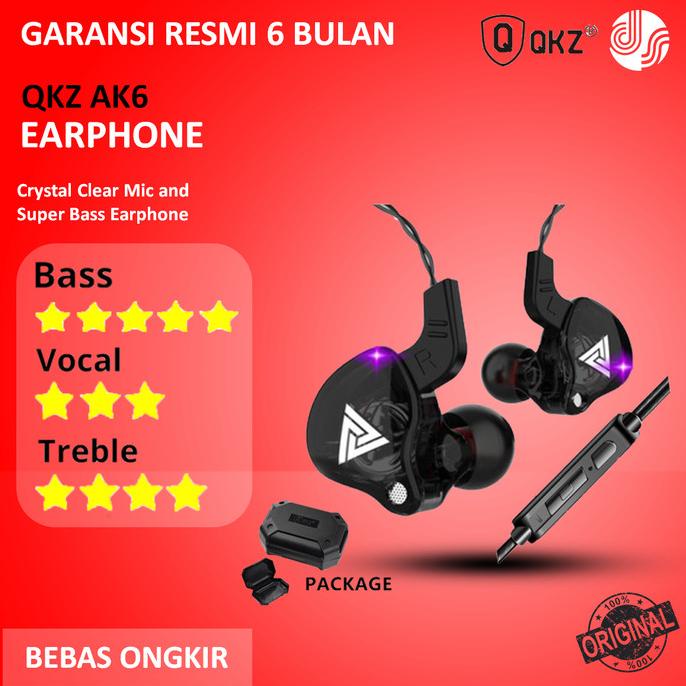 SUPER SALE QKZ AK6 Sport Earphone with Mic