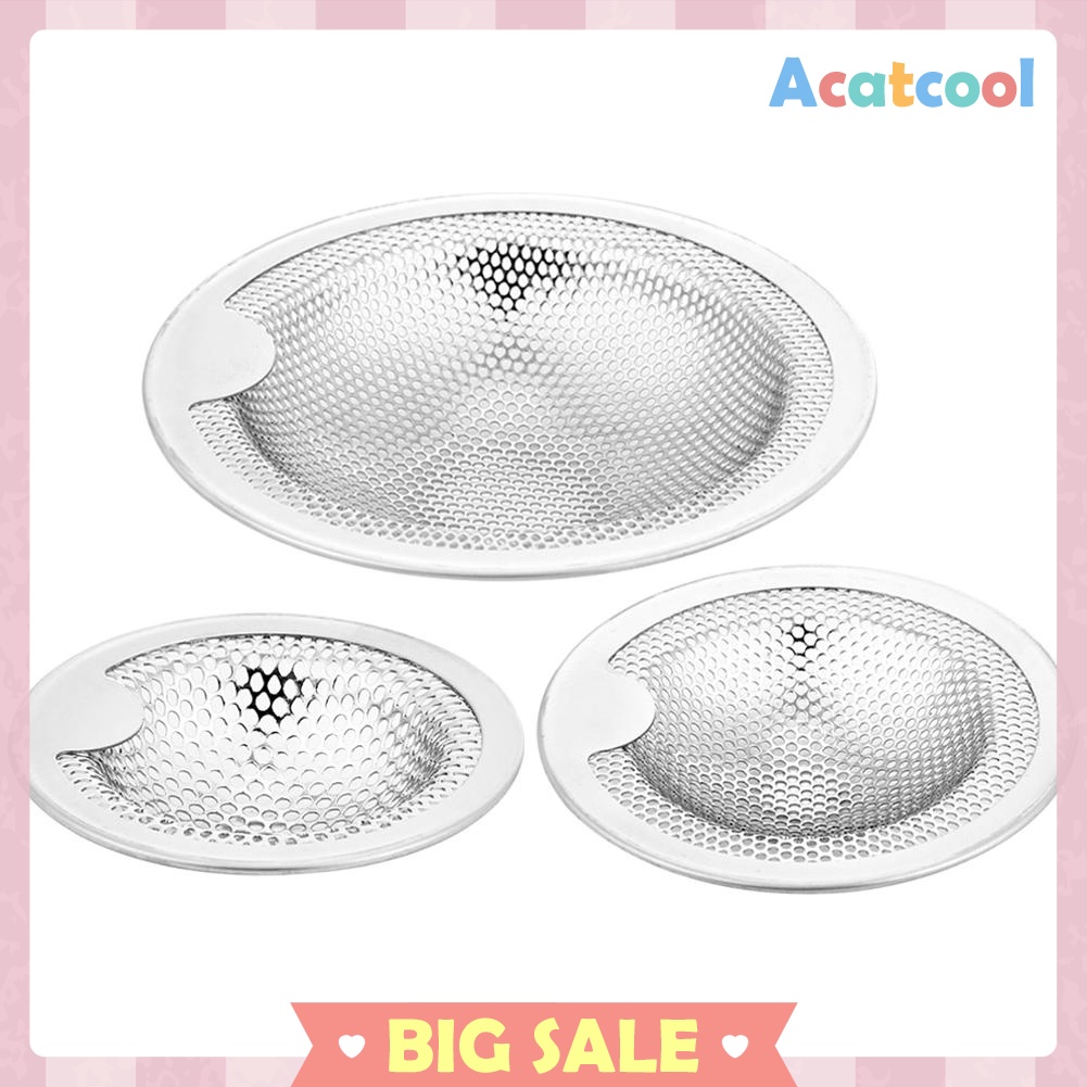 Stainless Steel Bathtub Hair Catcher Waste Stopper Filter Sink Strainer