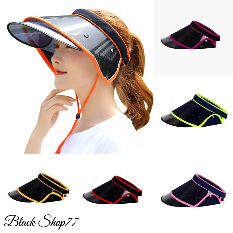 Topi Wanita Golf Olahraga Lebar Anti UV Doble Visor