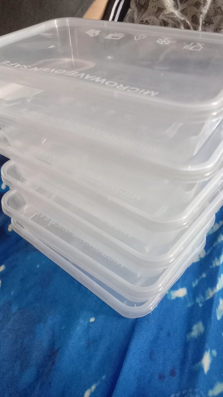 Murah Food Container Pp Thinwall Rect Kotak Makan Plastik Persegi Panjang