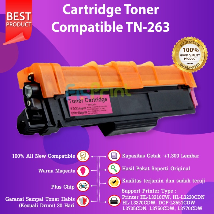 Cartridge Toner Compatible TN-263 TN263 Printer Brother HL-L3210CW