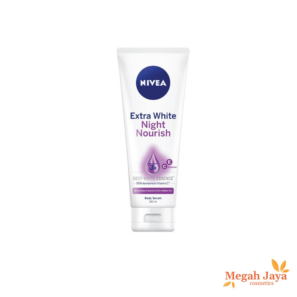 NIVEA EXTRA WHITE NIGHT NOURISH BODY SERUM 180 Ml @MJ