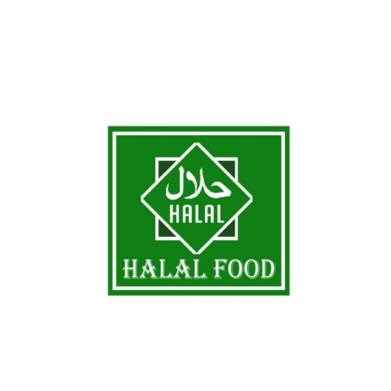 

sticker halal food