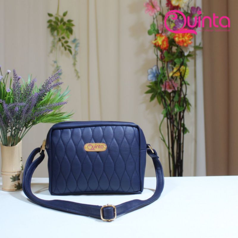 Zola sling bag :: tas wanita original Quinta :: NAVY