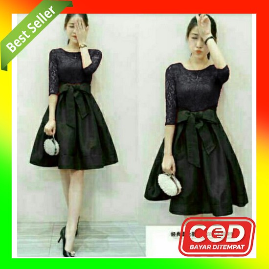 Dress Christmas Square Dress / Dres Kotak Wanita / Dres Natalan / Imlek Dress /Dres Jalan Jalan Rema