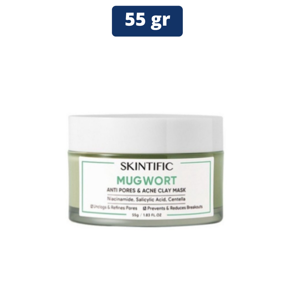 SKINTIFIC - Mugwort anti pores &amp; Acne Clay Mask 55g