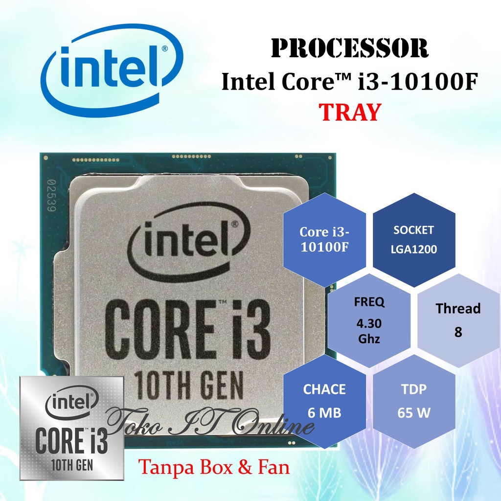 PROCESSOR INTEL CORE I3 GENERASI 10 LGA 1200