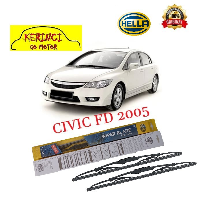 WIPER HONDA CIVIC FD 2005 HELLA PREMIUM 26&quot; &amp; 22&quot; SEPASANG