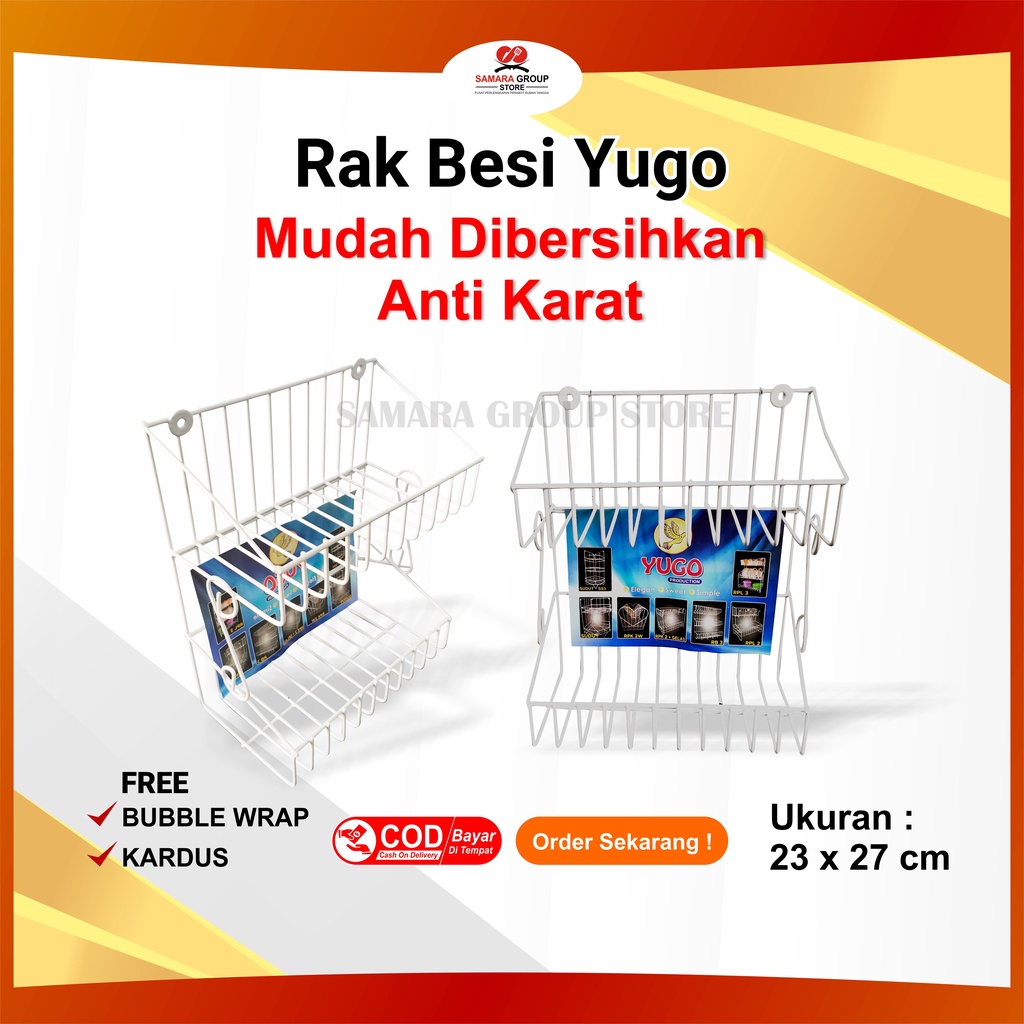 RAK TEMPAT SABUN KAMAR MANDI BESI - YUGO RACK