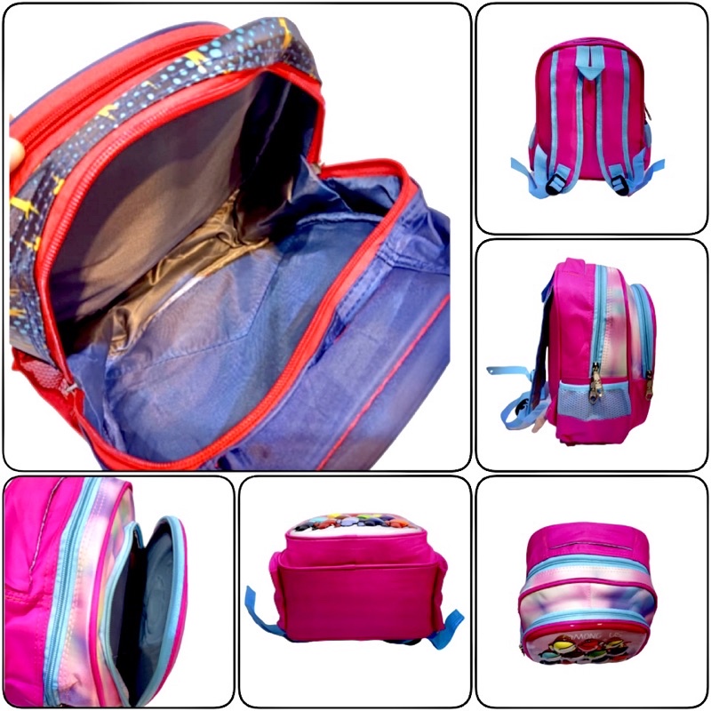 NEW TAS RANSEL ANAK SEKOLAH CEWEK COWOK IMPORT UNTUK ANAK PAUD 00220-00225