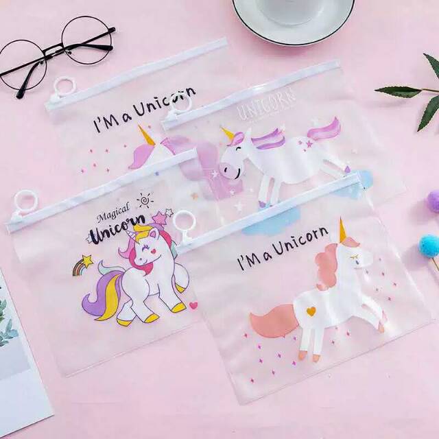 

PENCIL CASE UNICORN ZIPPER MURAH