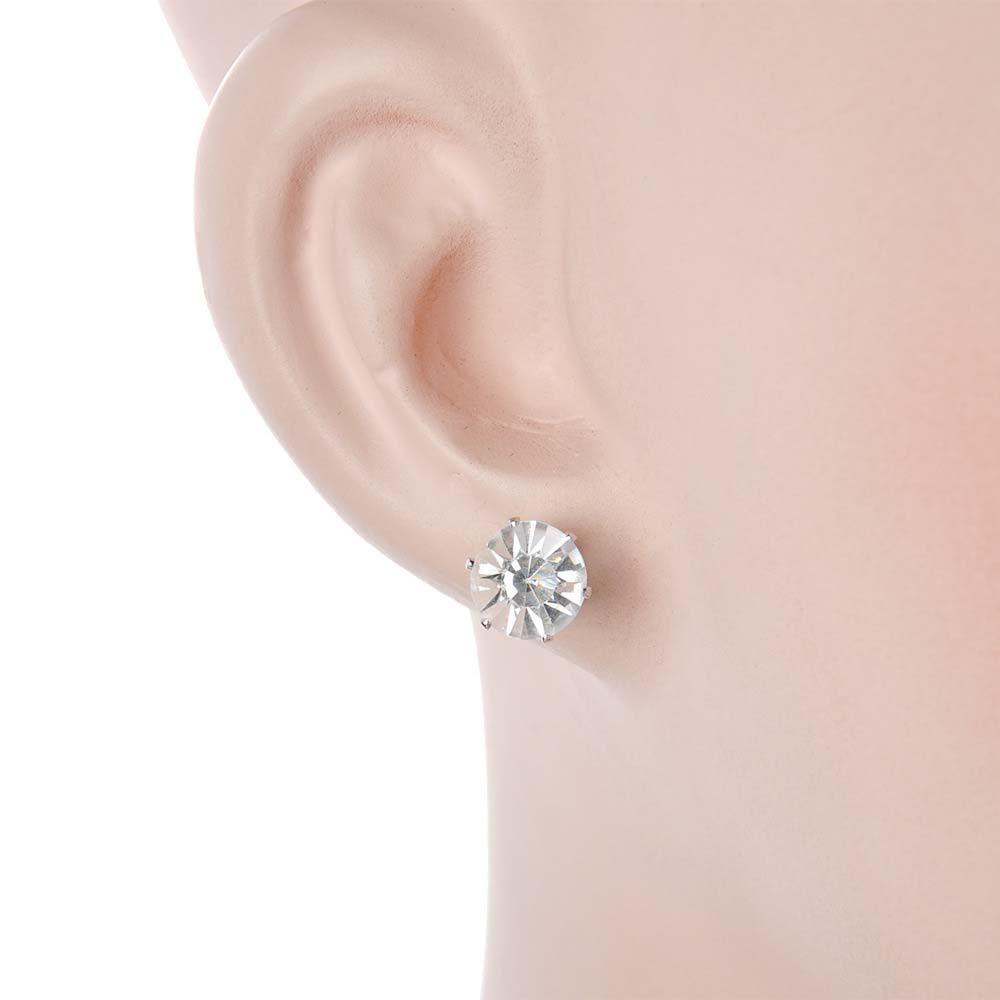 Needway  Set Anting Pernikahan Mewah 6pasang /Set Bulat Geometris Berlian Imitasi Untuk Perhiasan Wanita