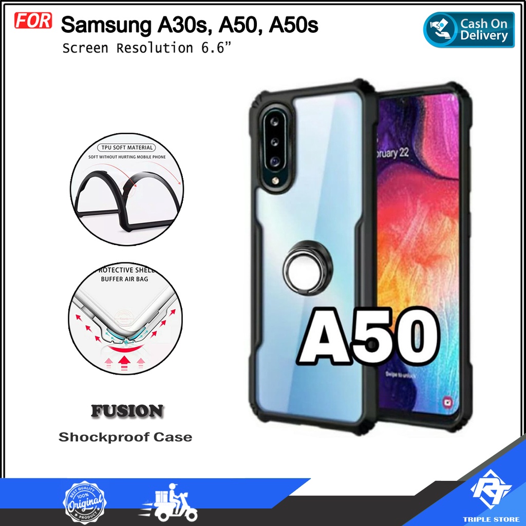 Case Samsung A30s Samsung A50 Samsung A50s Soft Hard TPU HD Transparent Casing Cover
