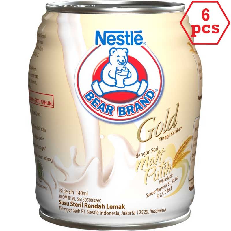 

PROMO BEAR BRAND GOLD MALT PUTIH KALENG 140ML 6PCS TERMURAH