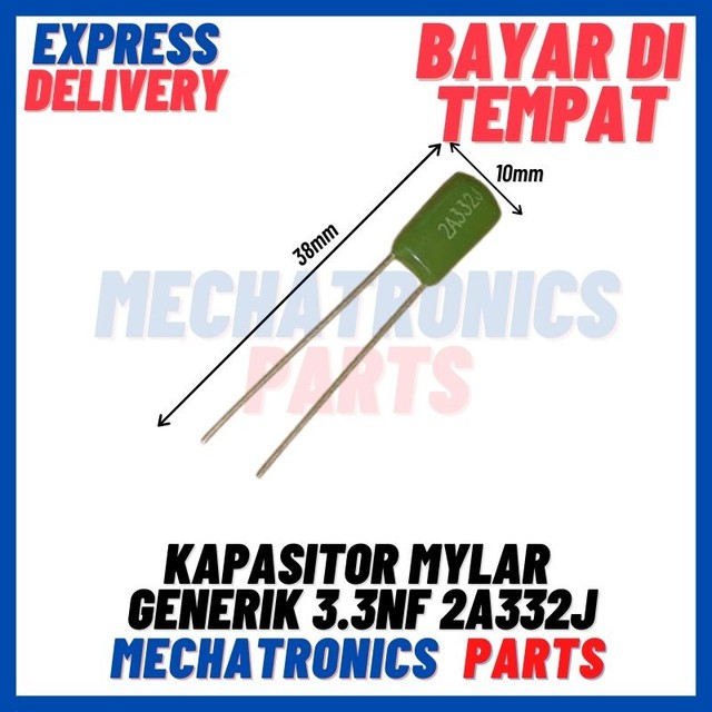 [PAS-9291] KAPASITOR MYLAR GENERIK 3.3nF 2A332J