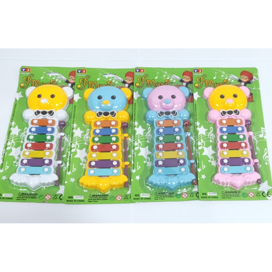 Mainan Alat Musik Xylophone Baby Musical Edukasi Anak Kulintang Bear