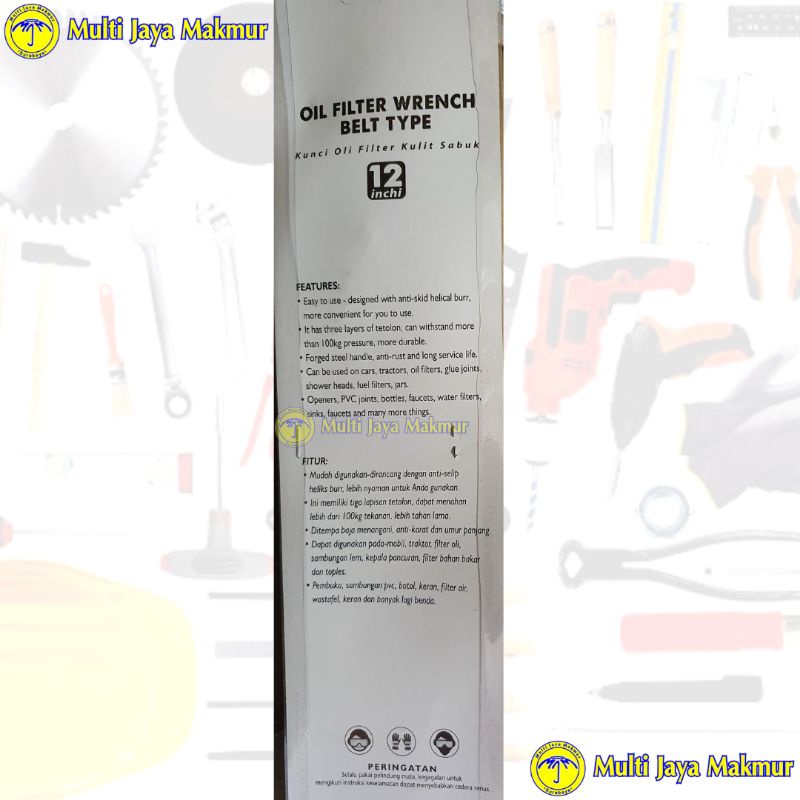 Kunci Oli Filter Pembuka Oil Filter Wrench Belt