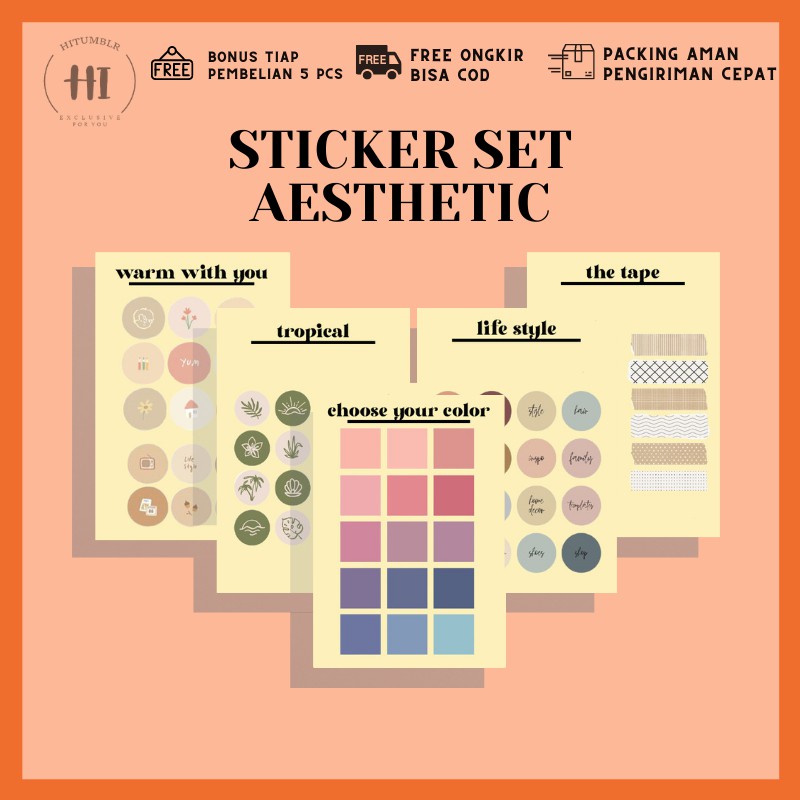 

BISA COD STIKER AESTHETIC LAPTOP HP TUMBLR COLORFULL STIKER BY HITAMBRL.ID