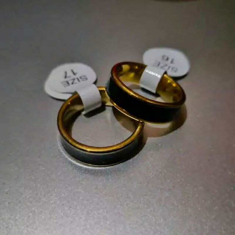 CINCIN TITANIUM PRIA RING KOMBINASI HITAM