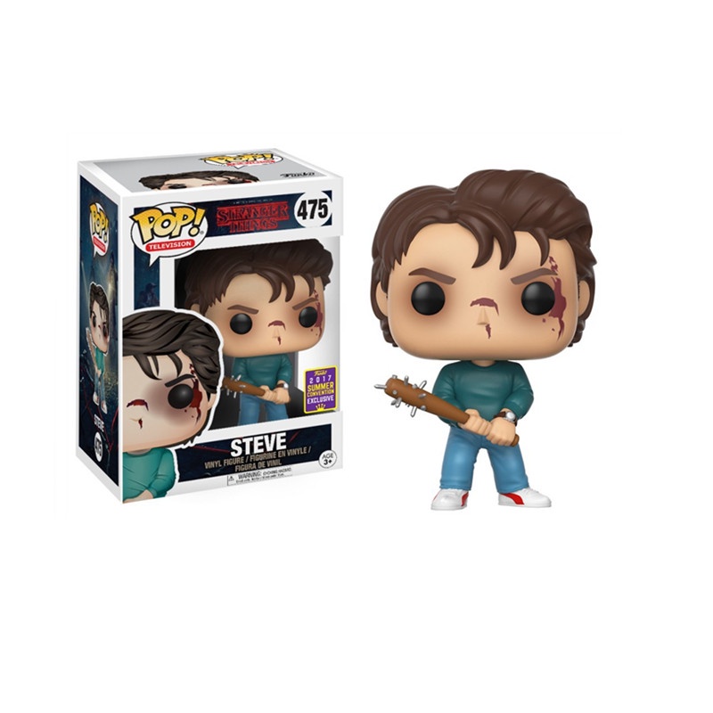 Funko POP Mainan Action Figure Model Anime Stranger Things Demogorgon Dustin Eleven Bahan PVC Untuk Hadiah