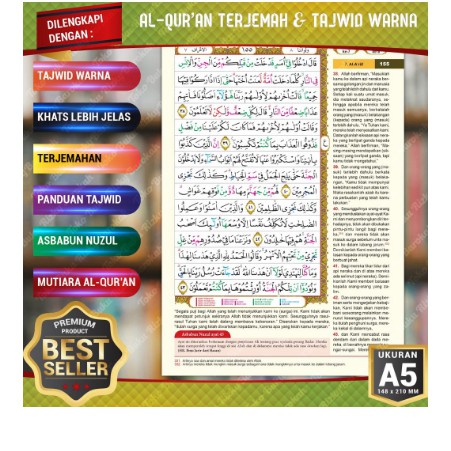 AL QURAN AR RAHMAN TAJWID WARNA DAN TERJEMAH A5