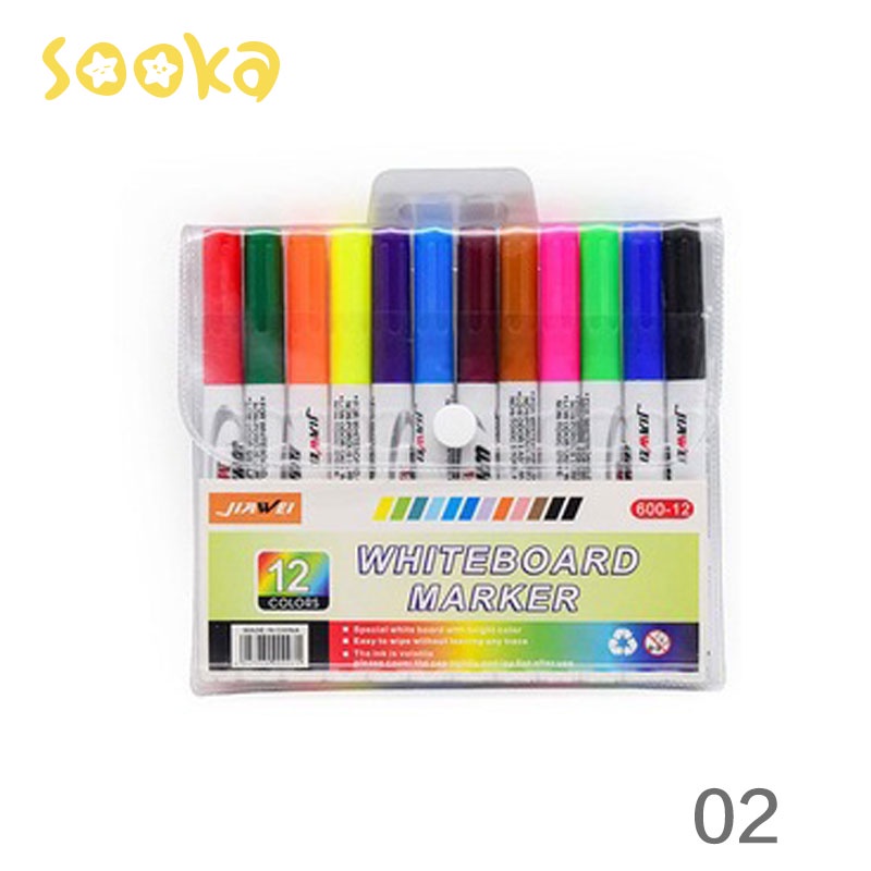 [Clearance] Sooka Magic Marker Floating Mainan Spidol + Sendok Air Ajaib mengapung 8 Warna/12 Warna pen water spidol ajaib apung air SK-GCI1048