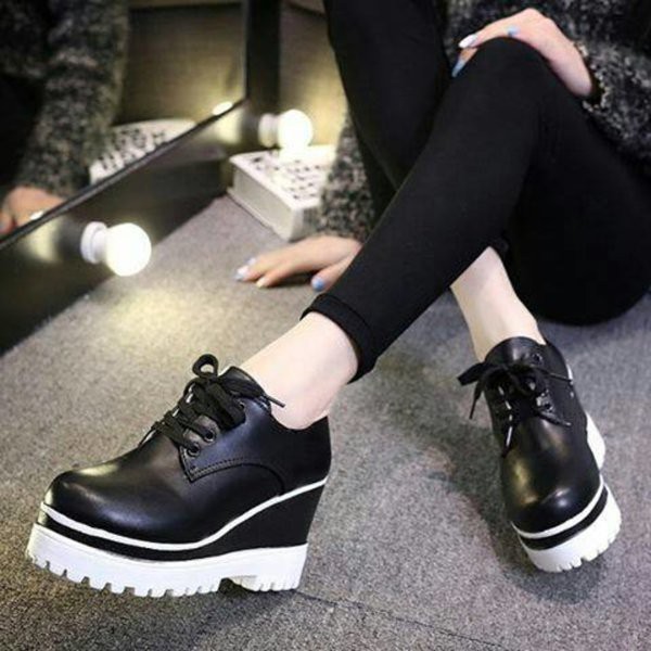 Promo  Bisa COD Boots Hitam Boots Murah Boots Tinggi Boots Wedges Sepatu Boots Wanita Boots Cewek