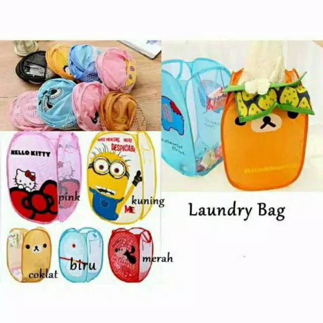 keranjang baju kotor Kanvas cucian laundry bag keranjang mainan Keranjang  Kain gajah flamingo Keranjang Baju Laundry Bulat Pakaian Kotor Lipat katun linen Laundry Bag Keranjang Baju Laundry Bulat Pakaian Kotor Lipat Canvas Laundry Bag 32x40 cm