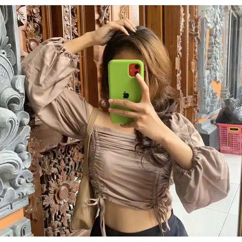 TOP AMANDA / BLOUSE WANITA / SABRINA SERUT / ATASAN WANITA
