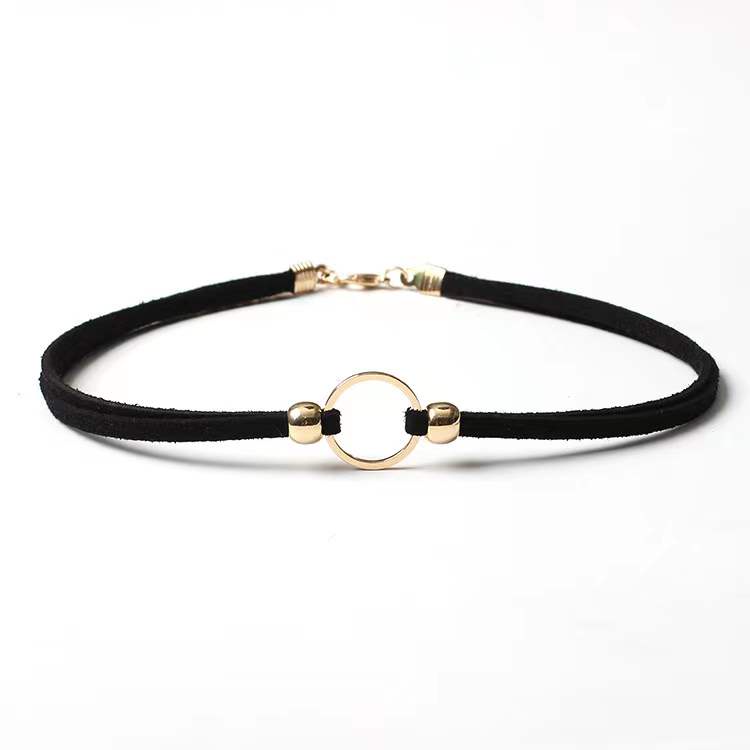 Simple Women Fashion Choker Double Layered 8340