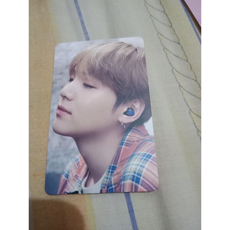 BTS SUGA OFFCIAL PC PHOTOCARD DAN POSTCARD LENTICULAR SAMSUNG BUDS