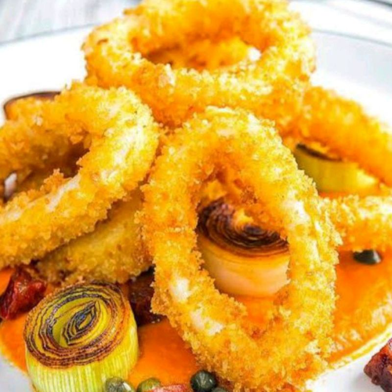 

Calamari Ring Kemasan 250 gr Cemilan beku Frozen Food Cikarang