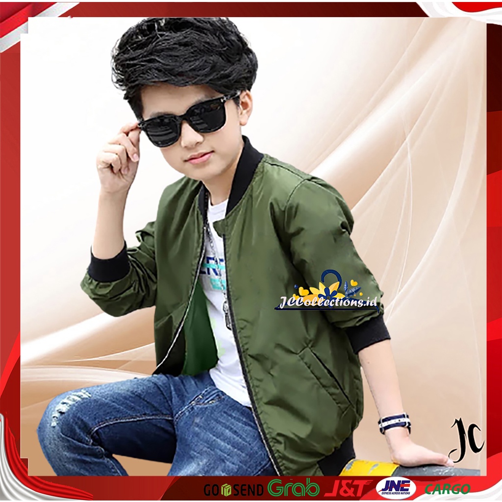 Jaket Bomber Anak Cowok Remaja Teens Umur 10 Tahun - 17 Tahun - JCCollections