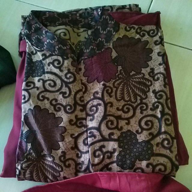 Gamis Batik Meisya Style Rampel Miring