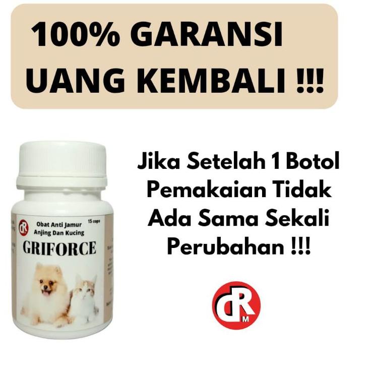 Muraaaahh.. Obat Jamur Anjing Kucing Kitten Griforce Anti Jamur Ringworm Parasit Kulit Berkerak Aler