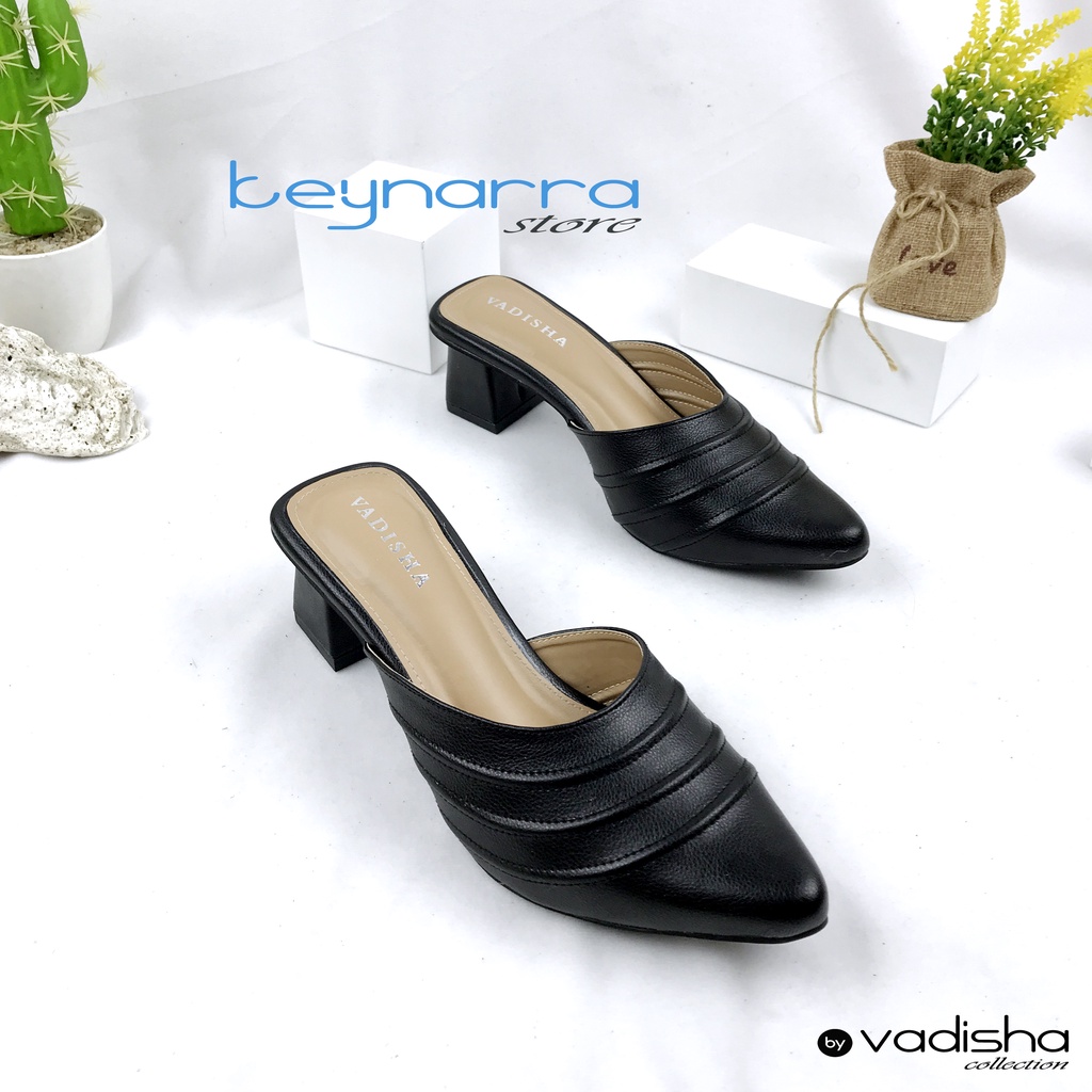 VADISHA LUNA Sendal Wanita, Sendal Heels/ Sendal Hak Tahu 5cm RR-05 By.Keynarra Store