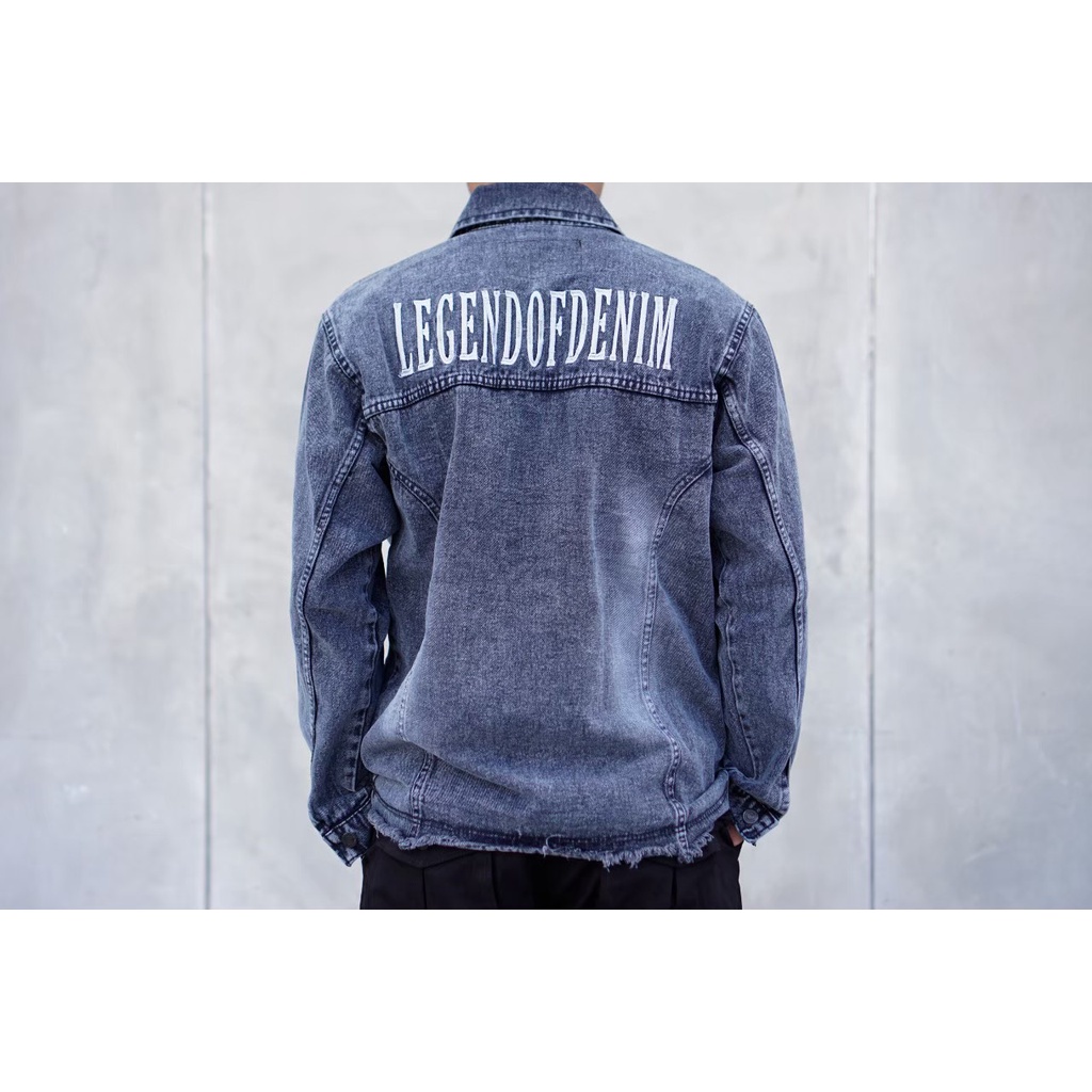 Legend of Denim jaket pria jaket jeans jaket denim jeans pria jaket jeans pria jaket distro jaket jeans denim pria jaket jeans denim jacket warna hitam JRN602